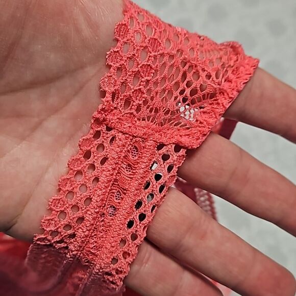 Victoria's Secret Bralette Racer Back Coral Size S - Picture 4 of 9